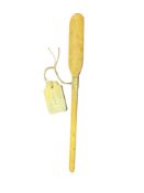 Napoleonic POW Carved Bone Paddle (£7 UK - £15 Int Post)