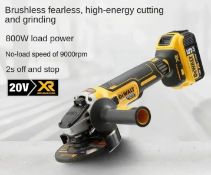 DEWALT 125mm Flat Head Angle Grinder Bare Machine Tool Cutting Machine, Brushless, 18V Lithium