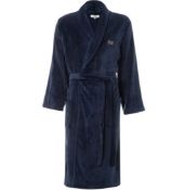 Ben Sherman Navy Fleece Dressing Gown / Tie Front Robe With Pockets XXL £50