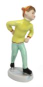 Royal Worcester Miniature Figurine Tuesday Boy