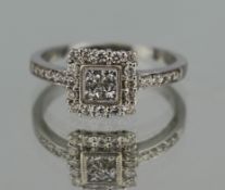 Diamond 18ct White Gold Ring 0.70 Carat