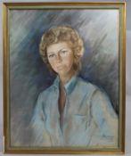 Portrait By Betsy Westendorp (b. 1927) Oil On Slate 1971