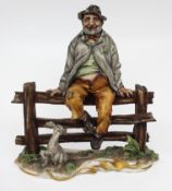 Capodimonte Tramp On Fence