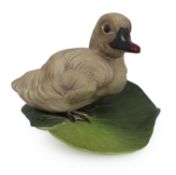 Boehm Cygnet On Leaf