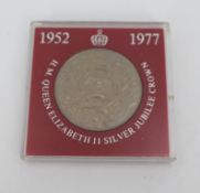 Elizabeth II Silver Jubilee Crown 1977 Cased
