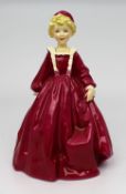 Royal Worcester Figurine Red Grandmothers Dress