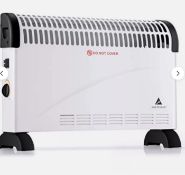 2 x Sortfield Convector Radiator Heater/Adjustable 3 Heat Settings
