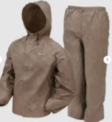 4 x Frogg Toggs Men's Ultra Lite Rain Suit-Festivals, Camping, Hiking, Fishing, XL/XXL