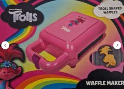 6 x Fizz Creations Trolls Waffle Maker Kids Children's Novelty DreamWorks Kitchen