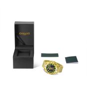 Gamages of London Hand Assembled Vanguard Automatic Gold Green - Free UK Delivery & 5 Year Warran...