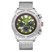 Swan & Edgar Hand Assembled Noble Automatic Silver Olive - Free UK Delivery & 5 Year Warranty