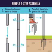 Pallet of 9ft String Light Poles