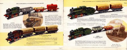 Hornby Book of Trains 85 Years-Old Original Electric & Clockwork Train Sets Print.