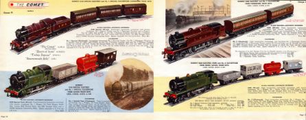 Hornby Book of Trains 85 Years-Old Original The Comet, Clockwork Train Print.