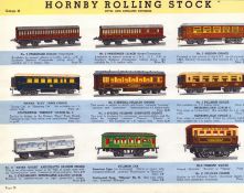 Hornby Book of Trains 85 Years-Old Original Rolling Stock Coaches Print.