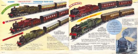 Hornby Book of Trains 85 Years-Old Original Royal Scot, Golden Arrow, Print.