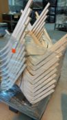 20 x Italian Stacking Chairs Artic White