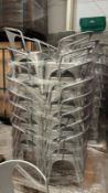 32 x Silver Torex Metal Chairs