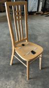 20 x Natural Calcutta Stacking Chairs