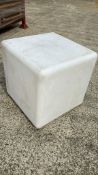 Set of 5 LED Cubes with charger (needs a clean sold as is)