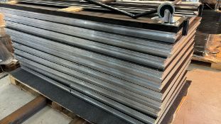 12 Pieces of Stage Deck with Side Trim and Trolley