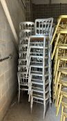 20 x Silver Stacking Cheltenham Chairs