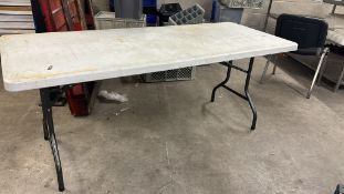 10 x 6ft x 2ft 6in Blow Moulded Trestle Tables with fold up American legs