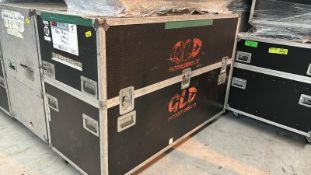 Large Flight Case including 1 x Blue 2 x Green and 1 x Black Modular Seats