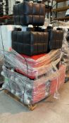 Pallet of Bubble Cubes 8 x Red 5 x Black and 6 x White