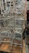 Pallet of 12 x Aluminium Bar Stools