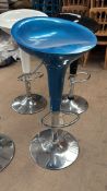 4 x Blue Adjustable Low / High Chairs