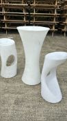 Set of LED Rechargeable 2 x Bar Stools with High Tables (needs a clean sold as is)