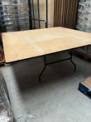 Lot of 13 x 6ft x 6ft Square Banqueting Tables (with fold up legs)