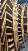 20 x Natural Calcutta Stacking Chairs
