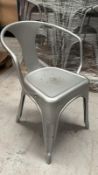 32 x Silver Torex Metal Chairs