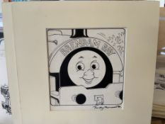 Thomas The Tank Engine & Friends Original Artwork, Signed By Timothy Marwood Engine