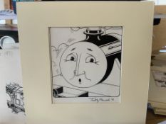 Thomas The Tank Engine & Friends Original Artwork, Signed By Timothy Marwood