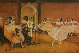 Tom Keating Forger Degas Dancing Class Signed Limited Edition