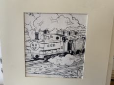 Thomas The Tank Engine & Friends Original Artwork, Signed By Timothy Marwood Engine