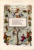 Original 74-Year-Old 1950 Guinness Print Month of January– GE 1525 #-11.