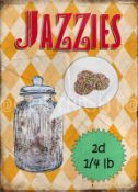 Jazzies Traditional Sweet Shop Favourites Nostalgic Memories Large Metal Wall Art