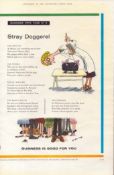 Original 62-Year-Old 1962 Guinness Print Stray Doggerel– GE 3388 #-28.