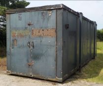 24 Foot x 8 Foot x 8 Foot Steel Container with End Doors