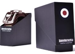 Lambretta Men's Leather Lined Buckle Adjustable Belt Fits Up To XL - RRP £30