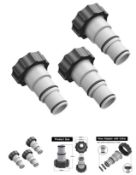 30 x Brand New ZAYMDO Pool Hose Adapter A, 3Pcs Swimming Pool Filter Pump Connector Adapter