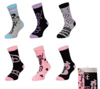 40x Packs of 3 Minnie Mouse Socks RRP £399