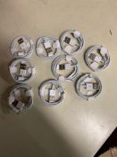 Apple iPhone - Phone Charger Leads - x 9 - All New - USB version - (Trade Lots 10)