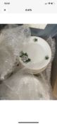 Royal Imperial Bone China Dinner Set White & Blue Pattern Serving Dishes Gravy Boat Plates Bowls...
