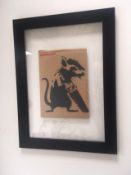 Banksy(b1974)‘Saw Rat’ & 6 Dismaland Bemusement Park Souvenirs includes found Banksy ‘free art’ 2...