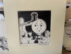 Thomas The Tank Engine & Friends Original Artwork, Signed By Timothy Marwood